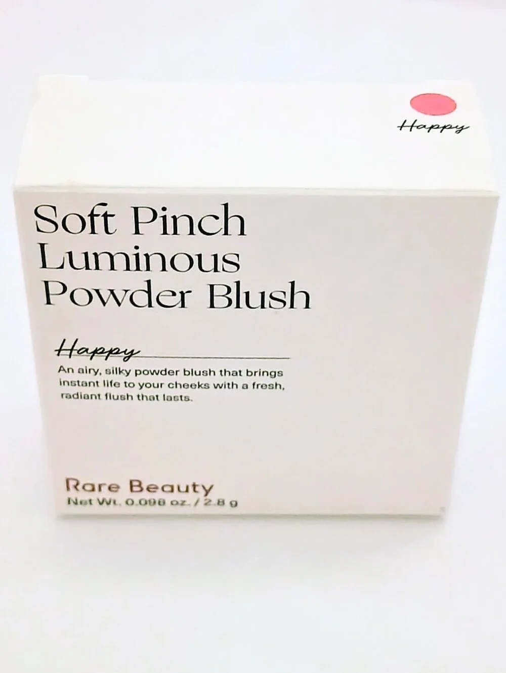 Rare Beauty Soft Pinch Luminous Powder Blush Happy 2.8g / 0.098 oz New